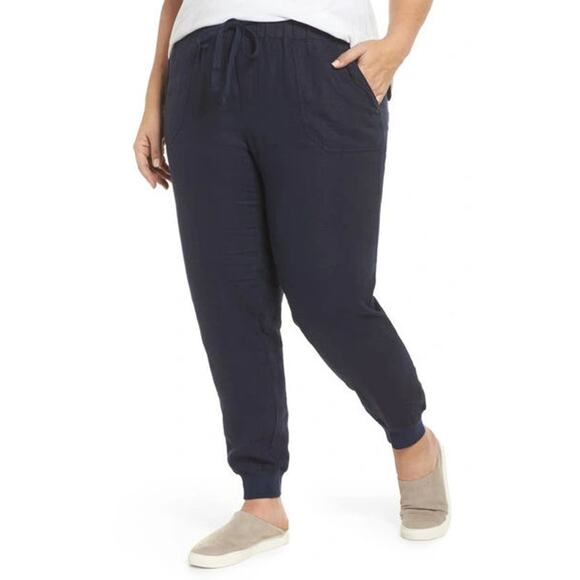 CASLON Drawstring Linen Joggers NW0T XXL $59 1505 - Picture 1 of 4